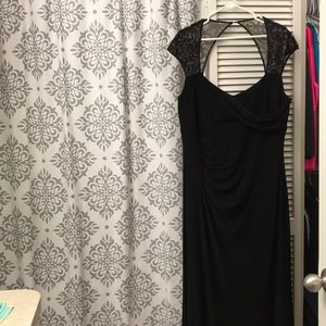 Ralph Lauren Black Sequin Evening Gown! Sz 18